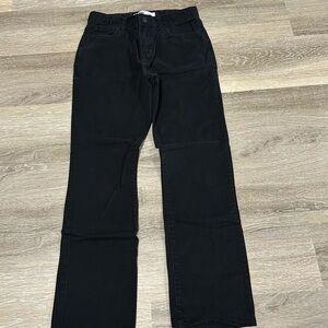 GUC Old Navy Boys Black Skinny Jeans, Size 16 with Adjustable waist straps
